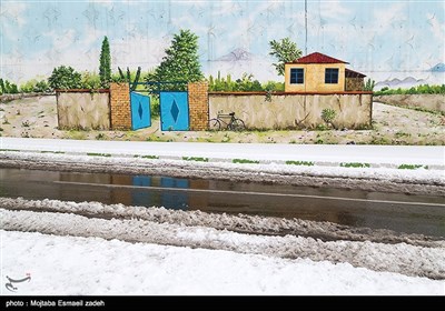 الثلوج فی مدینة ارومیة شمال غربی ایران