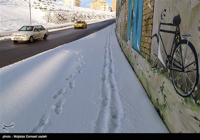 الثلوج فی مدینة ارومیة شمال غربی ایران