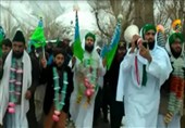 شادی مسلمانان در قلب «هیمالیای» پاکستان به مناسبت میلادالنبی (ص) + فیلم