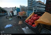میدان میوه و تره بار اصفهان در آستانه شب یلدا