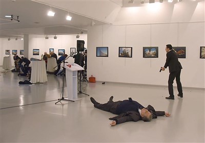 فیلمی جدید از لحظه ترور سفیر روسیه در آنکارا