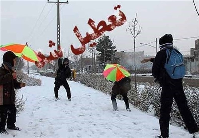بارش شدید برف برخی مدارس شهرهای استان سمنان را تعطیل کرد