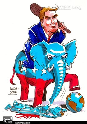 کاریکاتور/ ترامپ رسما رئیس‌جمهور آمریکا شد
