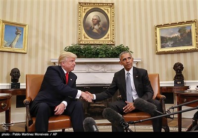 دیدار اوباما و ترامپ پس از پیروزی جمهوری خواهان امریکا