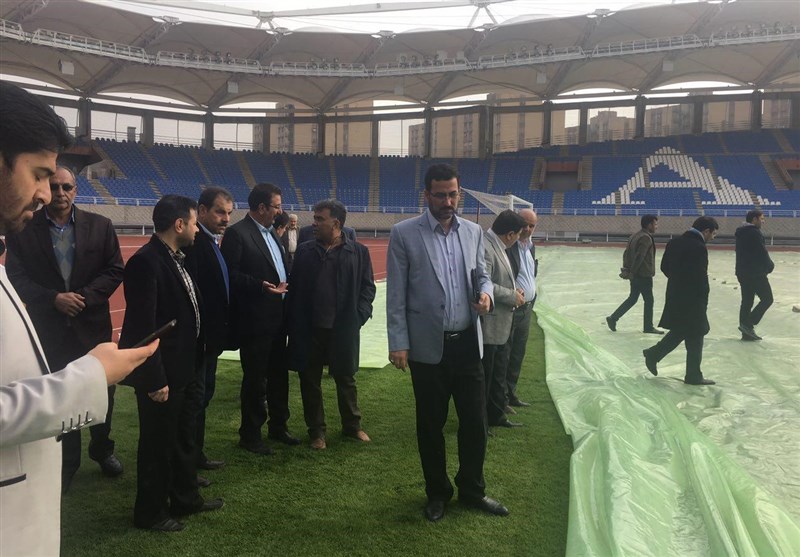 اعضای هیئت رئیسه فدراسیون فوتبال از ورزشگاه امام رضا(ع) مشهد بازدید کردند‌