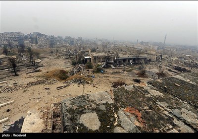 مدینة حلب قبل وبعد تدمیرها من قبل الإرهابیین