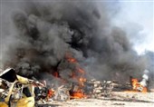 انفجار انبار مواد شیمیایی تروریست ها در حلب