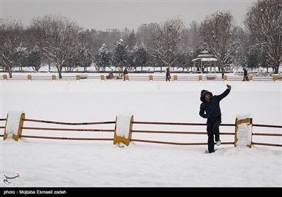 صور رائعة لتساقط الثلوج فی مدینة ارومیة الإیرانیة