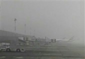 مه شدید پروازهای فرودگاه امام را مختل کرد