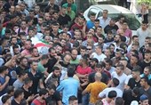 وداع فلسطینیان با شهدای قدس