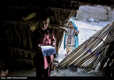 مدرسه کپری روستای انور آباد - سیستان و بلوچستان