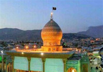 عکس/ پانورامایی زیبا از صحن جامع احمدی هنگام غروب آفتاب