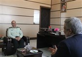 دیدار مدیرعامل خبرگزاری تسنیم با حسین رحیمی فرمانده انتظامی سیستان و بلوچستان