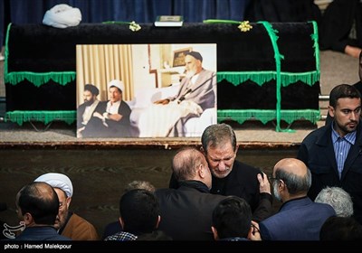 وداع با پیکر آیت الله هاشمی رفسنجانی در حسینیه جماران