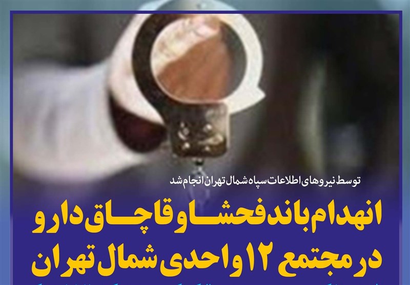 فتوتیتر/ انهدام باند فحشا و قاچاق دارو در مجتمع 12 واحدی شمال تهران