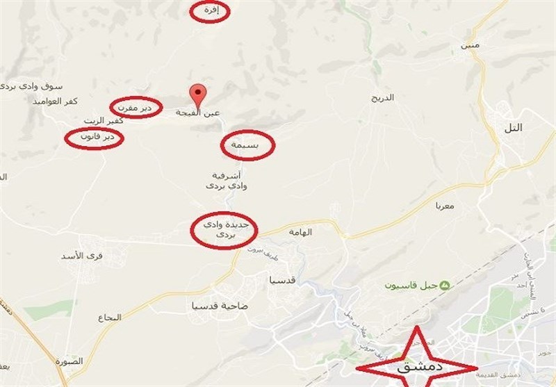 تلفات سنگین داعشی‌ها در حومه «تدمر» / درگیری‌های شدید در حومه «قنیطره» و «وادی‌بردی»