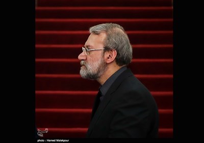 علی لاریجانی رئیس مجلس شورای اسلامی در پایان کنفرانس خبری مشترک با رئیس مجلس ملی جمهوری مالی