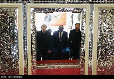 دیدار ایساکا سیدیبه رئیس مجلس ملی جمهوری مالی با علی لاریجانی رئیس مجلس شورای اسلامی