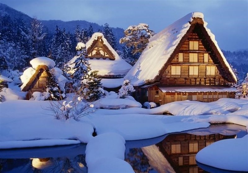 عکس / روستایی در ژاپن که خانه‌های آن برای تحمل سرمای سخت طراحی شده‌‌اند
