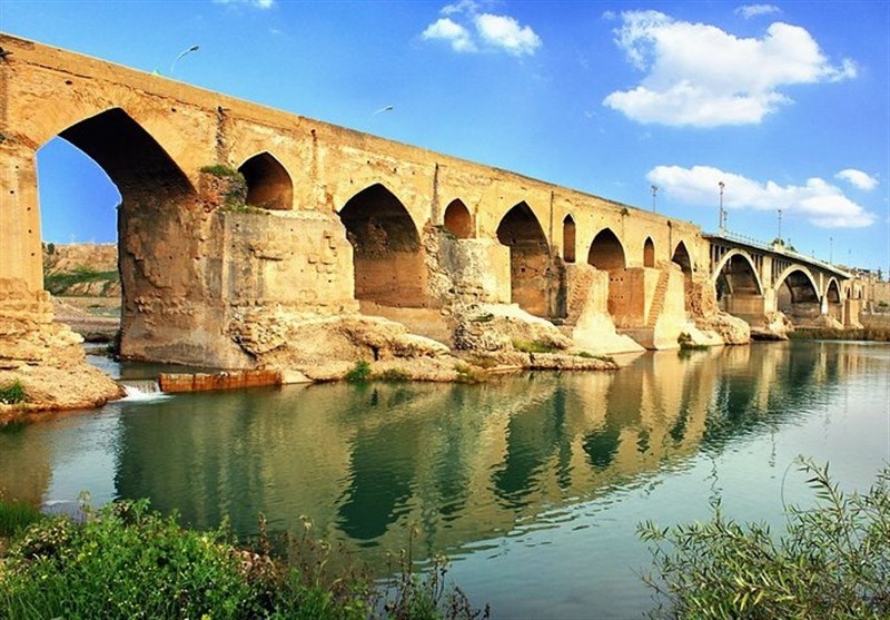 پل باستانی دزفول نماد معماری 1700 ساله ساسانیان +فیلم و تصاویر