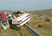 تصادف در آزادراه قزوین-تهران 2 کشته و 4 مصدوم بر جای گذاشت