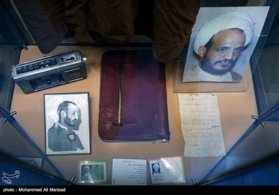 یادگار های شهید غلام حسین حقانی در موزه شهدا
