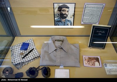 یادگار های شهید متوسلیان در موزه شهدا