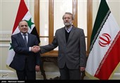دیدار عماد خمیس نخست وزیر سوریه با علی لاریجانی رئیس مجلس