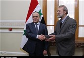 دیدار عماد خمیس نخست وزیر سوریه با علی لاریجانی رئیس مجلس