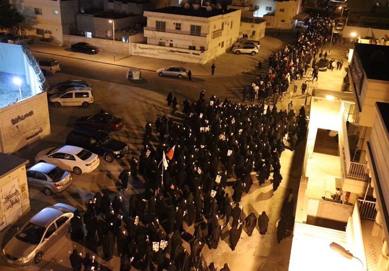 تظاهرات هزاران بحرینی در منطقه السنابس علیه رژیم آل خلیفه+ تصاویر