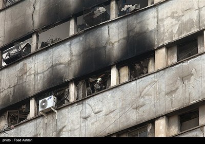 فرو ریختن ساختمان پلاسکو در پی آتش سوزی