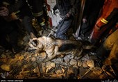ادامه عملیات امداد رسانی حادثه پلاسکو