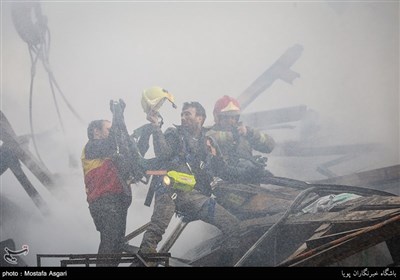 Rescue Work Continues Following High-Rise Collapse in Tehran 