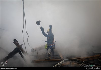 Rescue Work Continues Following High-Rise Collapse in Tehran 