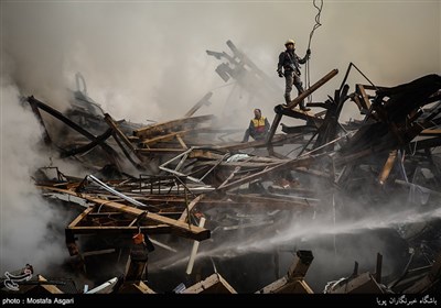 Rescue Work Continues Following High-Rise Collapse in Tehran 