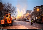 Rescue Work Continues Following High-Rise Collapse in Tehran  