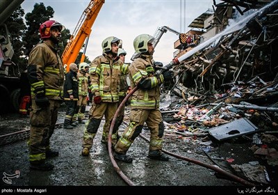 Rescue Work Continues Following High-Rise Collapse in Tehran 