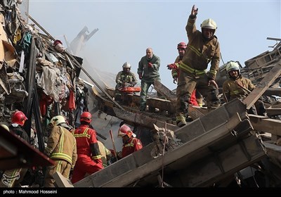 تہران پلاسکو حادثہ؛ امدادی کاروائیاں جاری