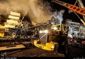 عملیات امداد رسانی حادثه ساختمان پلاسکو