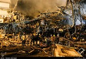 عملیات امداد رسانی حادثه ساختمان پلاسکو