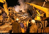 عملیات امداد رسانی حادثه ساختمان پلاسکو