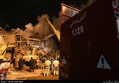 عملیات امداد رسانی حادثه ساختمان پلاسکو