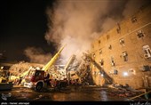 عملیات امداد رسانی حادثه ساختمان پلاسکو