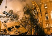 عملیات امداد رسانی حادثه ساختمان پلاسکو