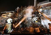 عملیات امداد رسانی حادثه ساختمان پلاسکو