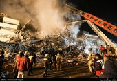 عملیات امداد رسانی حادثه ساختمان پلاسکو