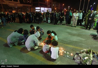 همدردی مردم کیش با آتش نشانان حادثه پلاسکو