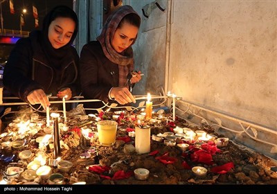 همدردی مردم مشهد با آتش نشانان حادثه پلاسکو