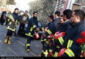 همدردی مردم قم با آتش نشانان حادثه پلاسکو