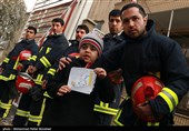 همدردی مردم قم با آتش نشانان حادثه پلاسکو